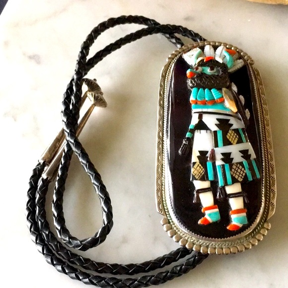 Vintage Beverly & Augustine Pinto Mudhead Bolo - Picture 13 of 16